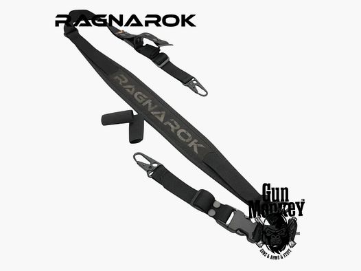 Pas do broni RAGNAROK jedno/dwupunktowy z szerokim naramiennikiem RAGNARR Gen.II kol. Czarny ( RAGNARR-G2-B )