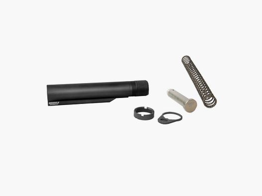 Premium MIL-SPEC Buffer Tube Assembly avec Super 42, H1, 7075-T6, AR-15/M4, Noir