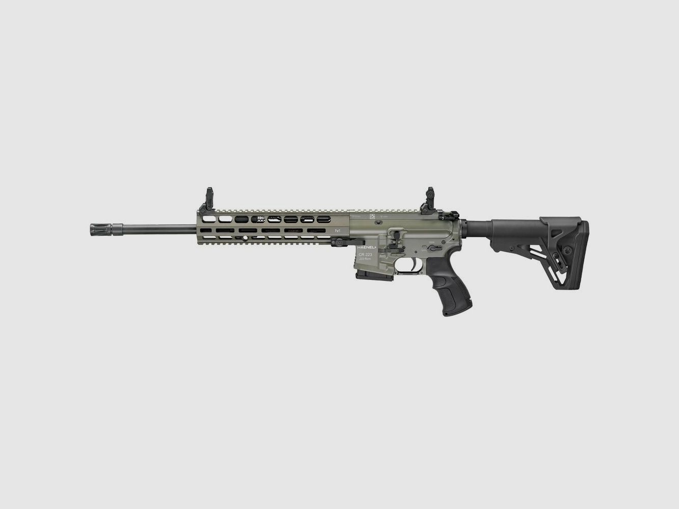 Haenel semi-automatic rifle CR 223 M-LOK handguard .223 Rem. barrel length 423 mm | Direct trigger long olive sporty approved