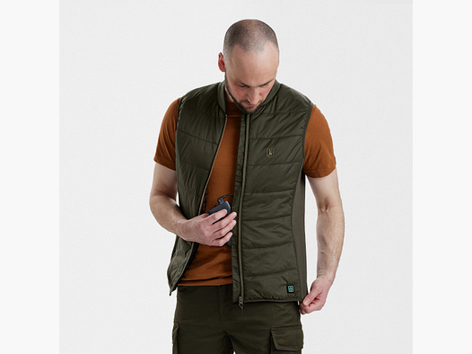 Heat binnenvest - Diep Groen - Maat: 3XL