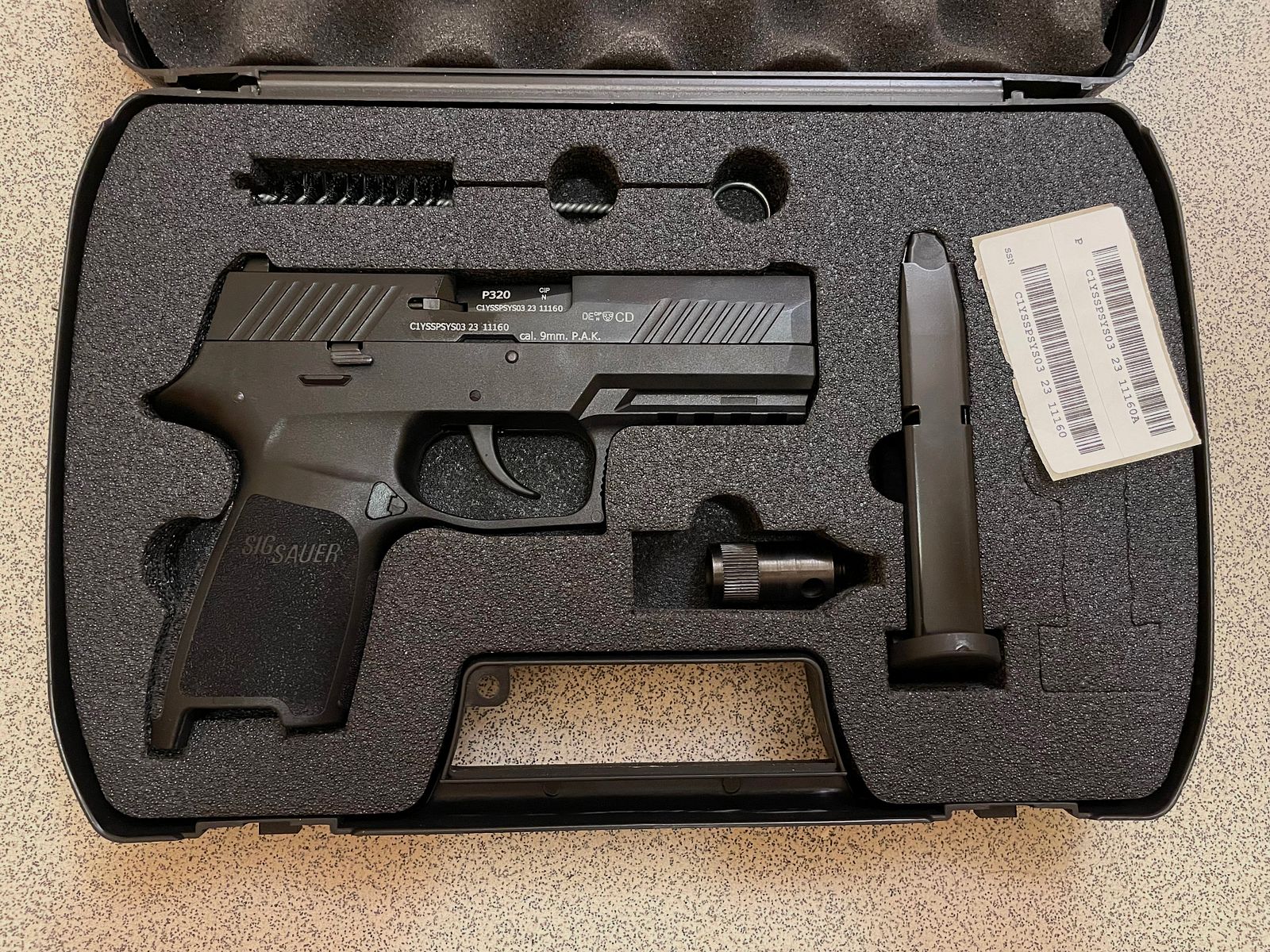 Sig Sauer P320 9 mm P.A.K schwarz NEU