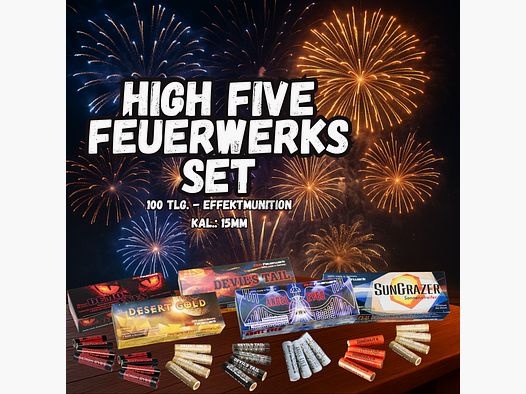 HIGH FIVE SET !!! ZINK Effektmunition/ Feuerwerk - 100 tlg.