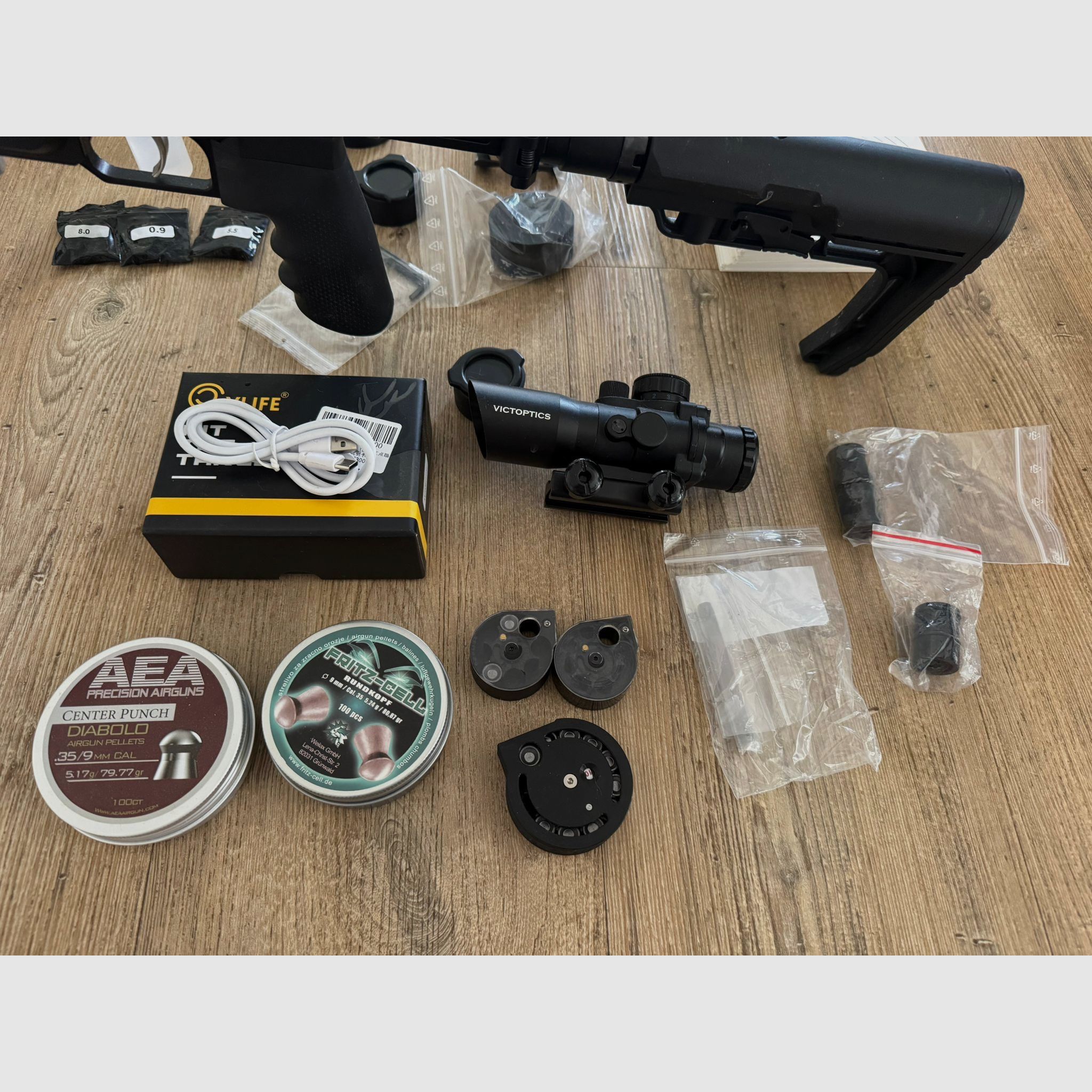 Airgun HPMAX Mk2 kaum benutzt mit div. Zubehör 