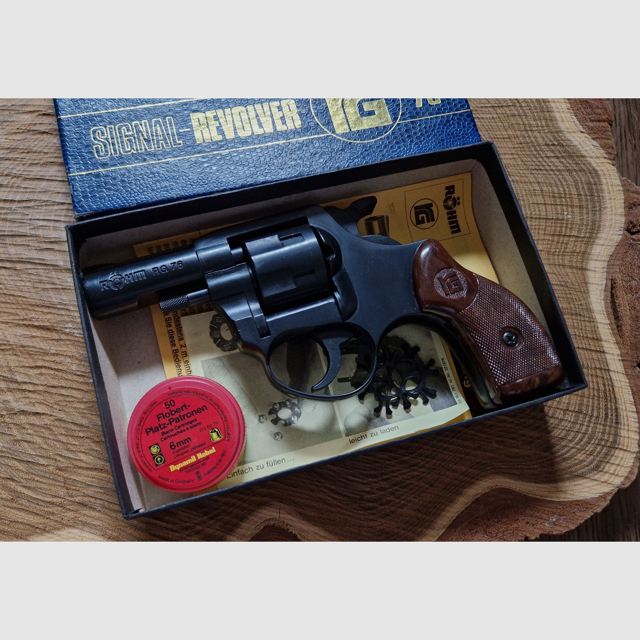 RÖHM RG 76 Revolver 6mm Flobert Platz, + Zubehör im TOP Zustand