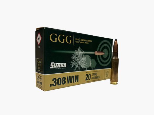 GGG Munition .308 Win SBT 180 gr.