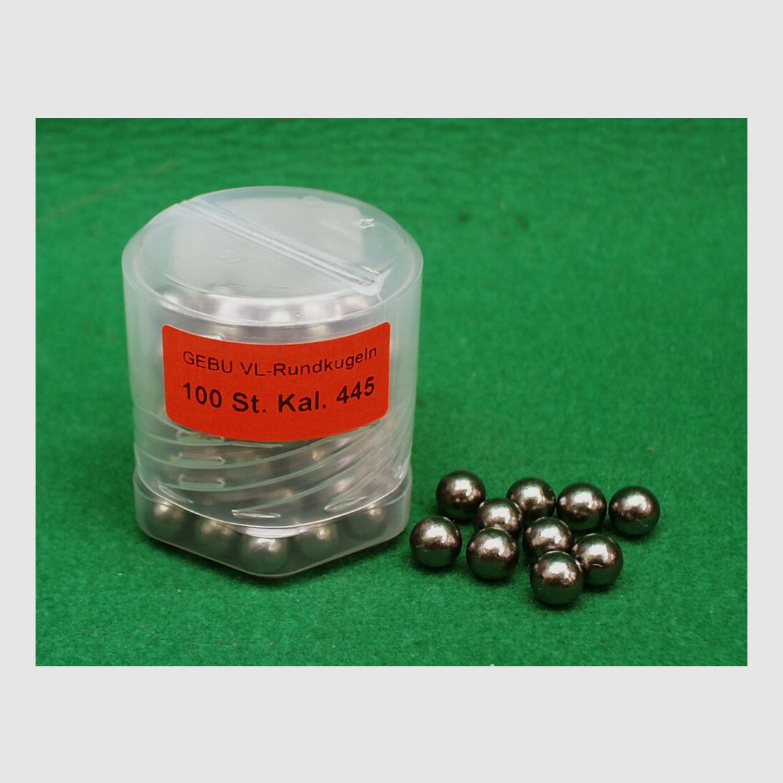 GEBU round balls cal. 445 (100 pieces)
