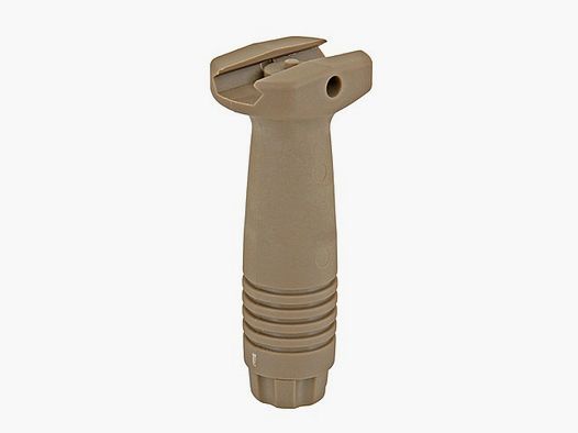 Verticale voorgrip voor Airsoft in Dark Earth lange versie