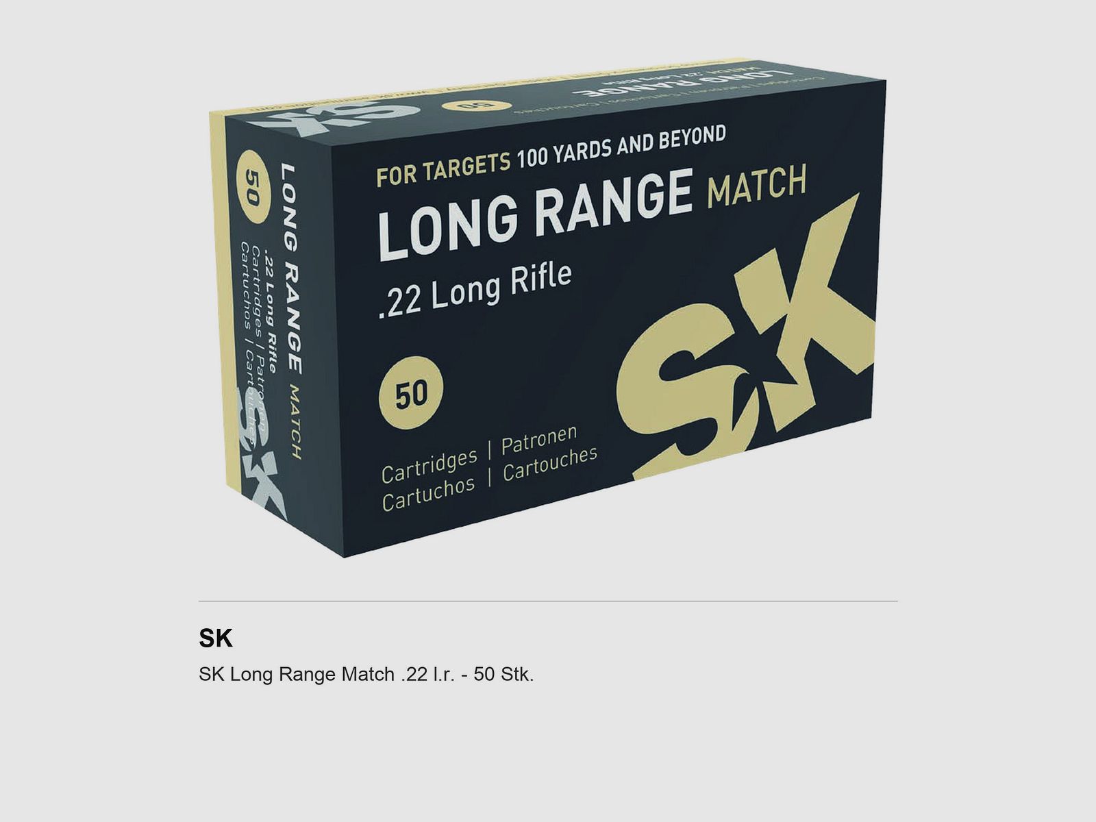 SK Long Range Match .22 l.r. – 50 st.