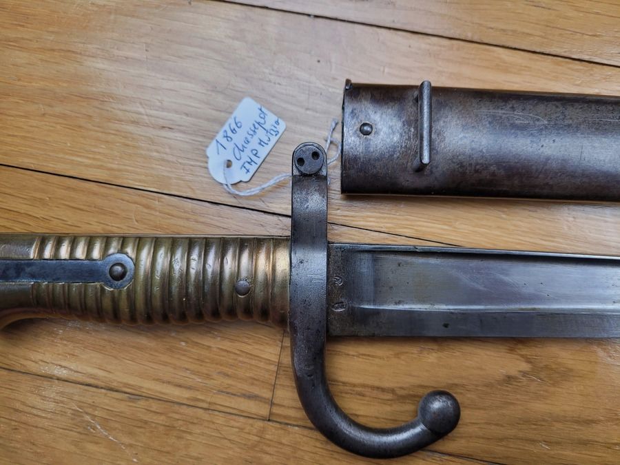 Bellissimo baionetta Chassepot – Manifattura Imperiale di Mützig – Marzo 1868 – con numero – Condizioni perfette, immagine 7 di 13
