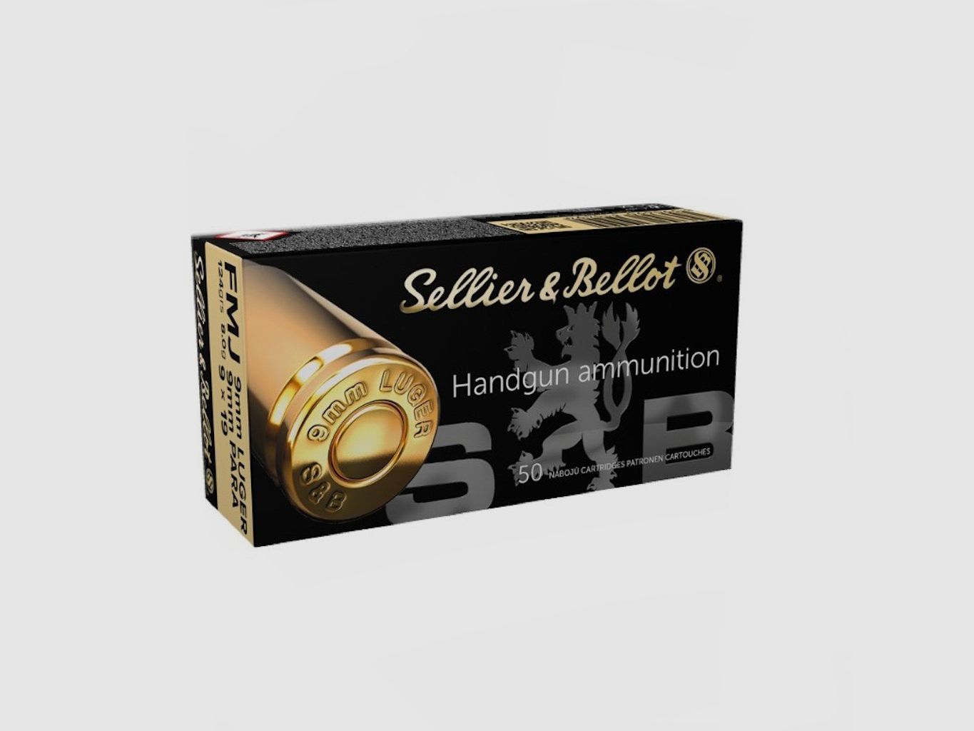 9x19mm Sellier & Bellot 124grs., image 1 sur 2