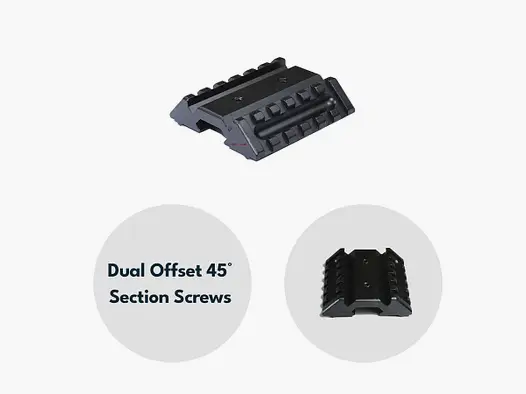 Vector Optics SCRA-51 Dual 45° Offset Montaggio Picatinny