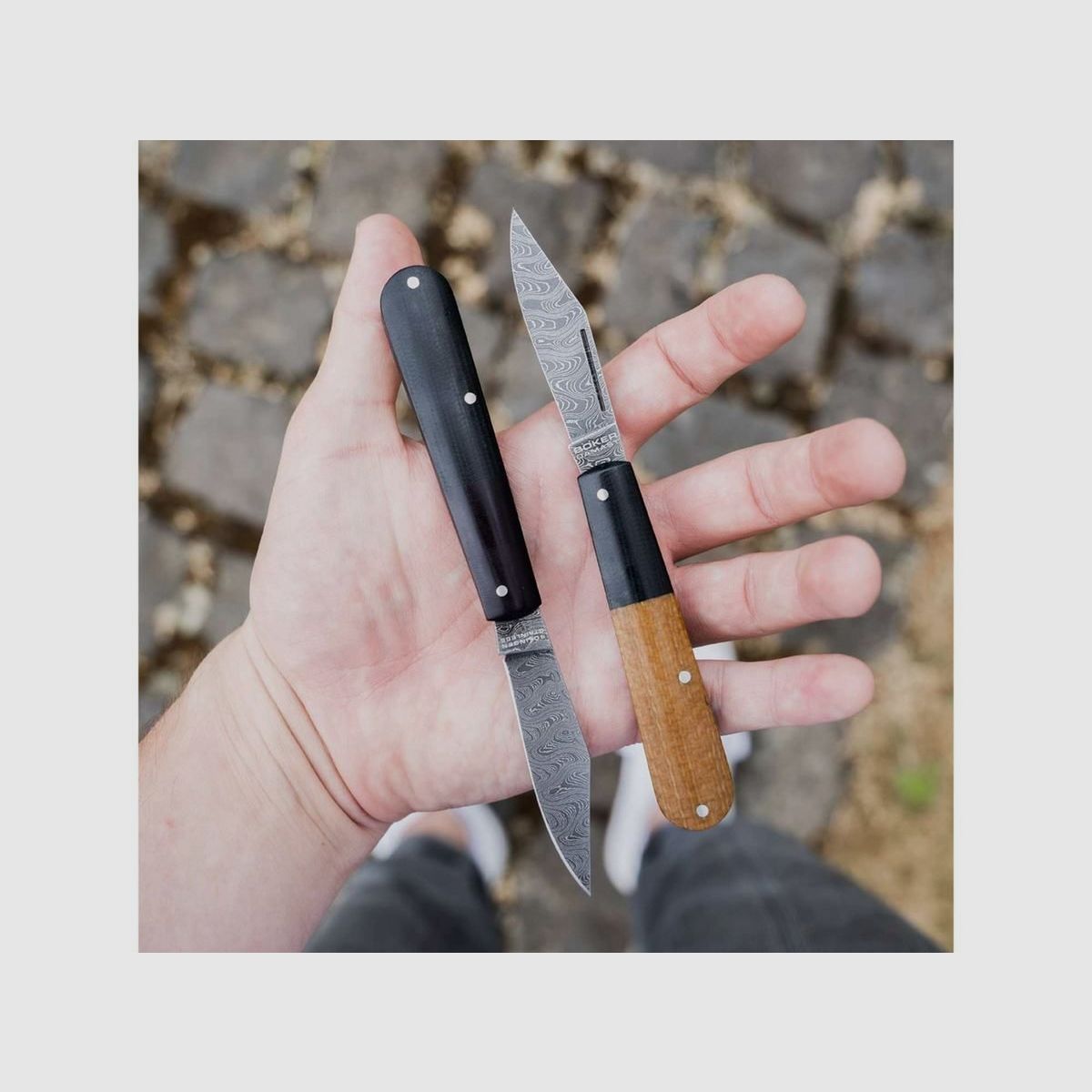 Böker Barlow Damascus Maroon navaja, Bild 12 von 12