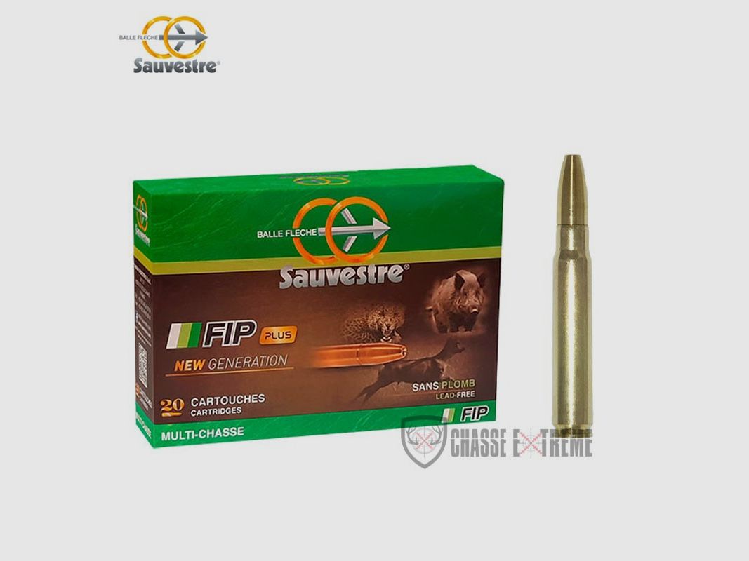 20 Cartuchos SAUVESTRE FIP Plus 269gr Cal. 9,3x62