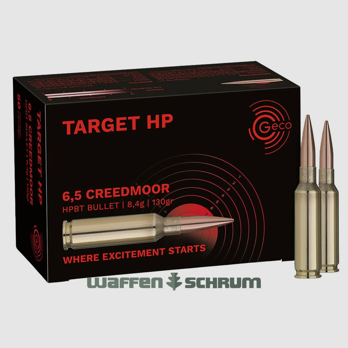 Geco Target HP 8.4g - 130gr 6.5x55SE 50-pack