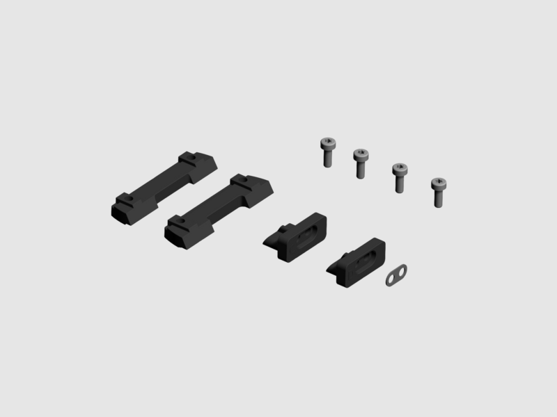 Aimpoint Micro S-1 Montagesatz mit Ersatzteilen für 6–12 mm Schiene mit 2,4–3,6 mm Stärke
