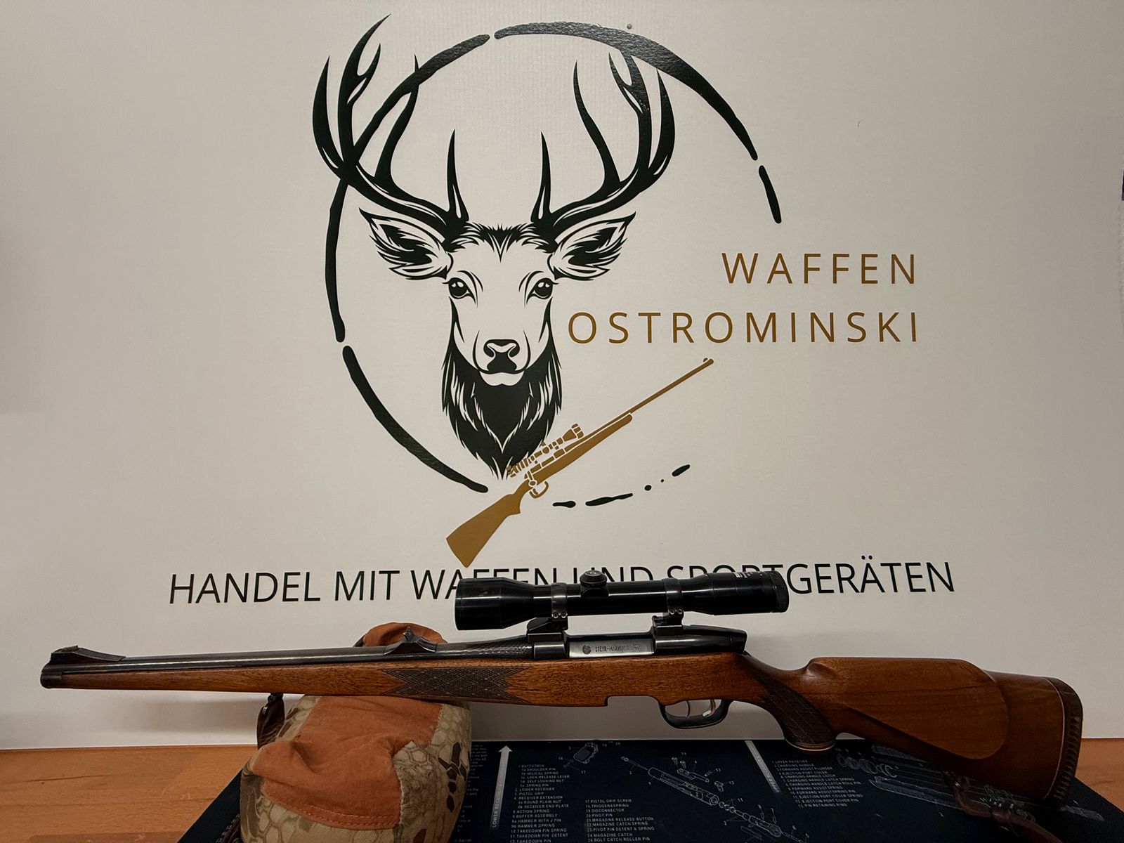 Steyr-Mannlicher Mod. M in caliber .30-06 Spring. incl. Zeiss Diavari-ZA 1.5–6x42 T*