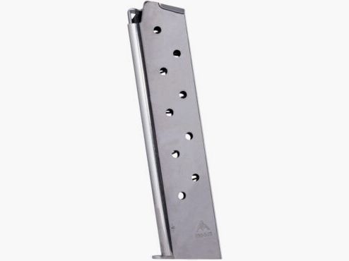 Mac-Gar Colt 1911 Magazin .45 ACP 10 Schuss / vernickelt Colt 1911 Magazin .45 ACP 10 Schuss / vernickelt