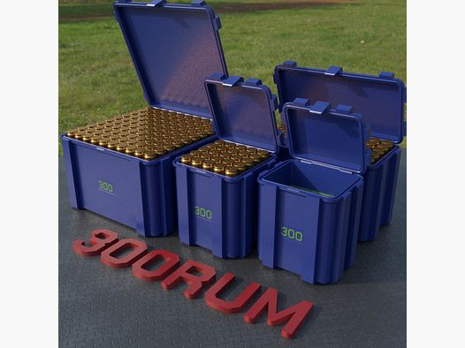 Filamelt scatola per munizioni / .300 RUM / 'coperchio a ribalta' / scatola per cartucce, scatola per munizioni