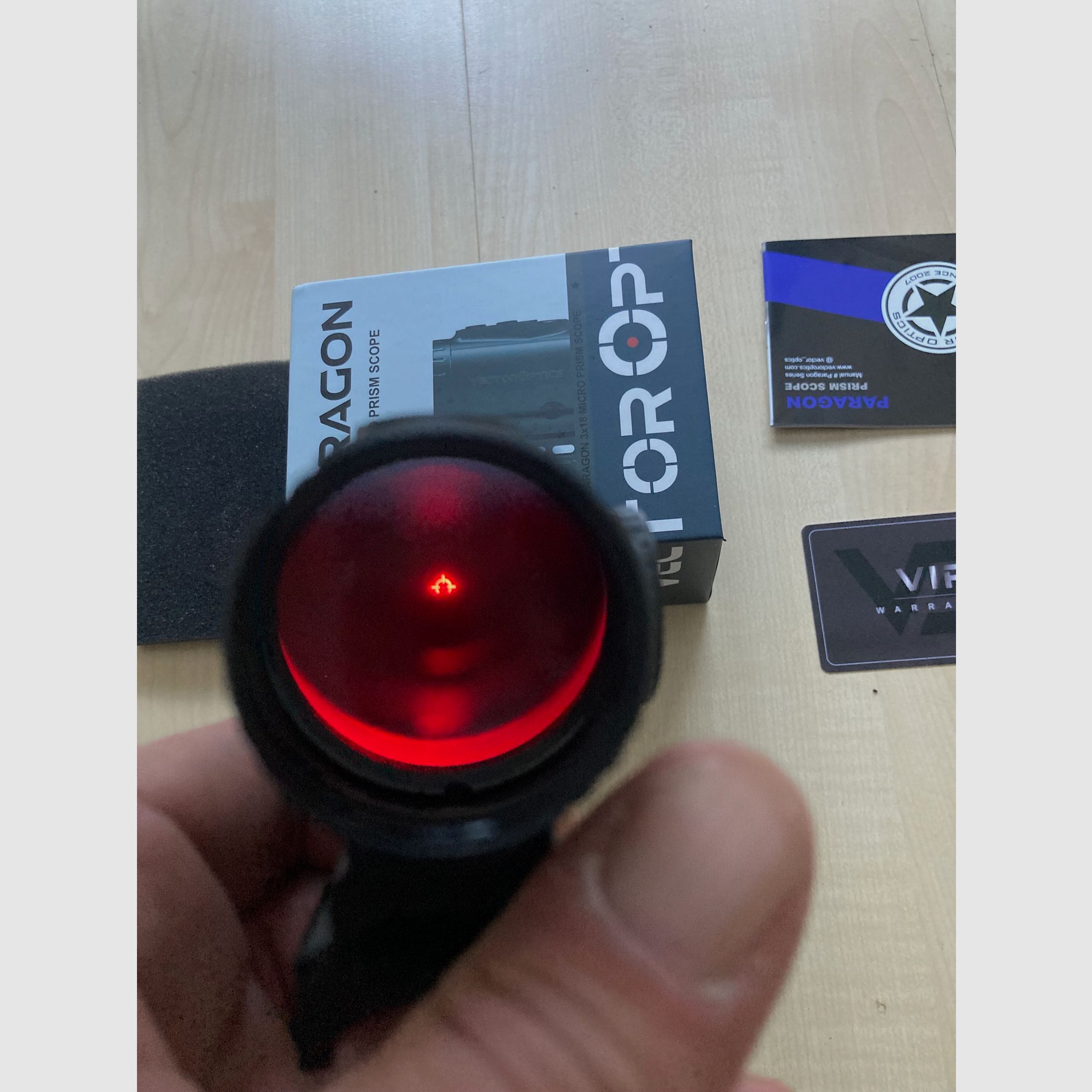 Óptica de punto rojo Vektor