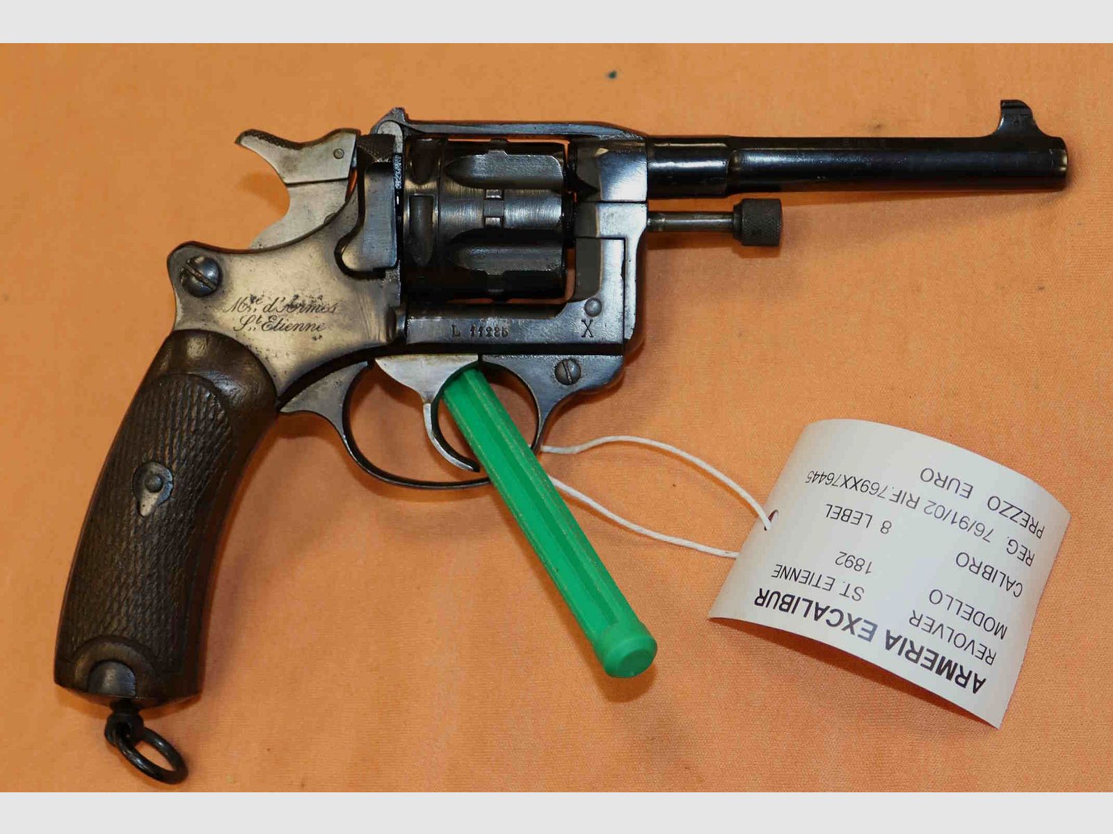 Revólver Saint Etienne Modelo 1892 Calibre 8 Lebel, imagen 7 de 9