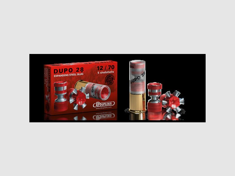 DDUPLEKS DUPO 28 - 12/70 - EXPANDING STEEL SLUG - 5 SCHUSS