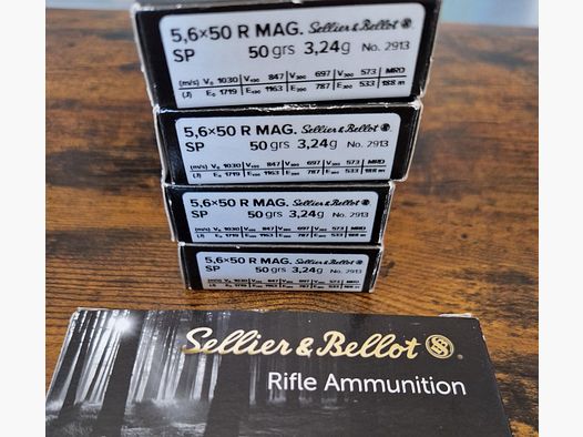 Munición S&B 5,6 x 50 R MAG
