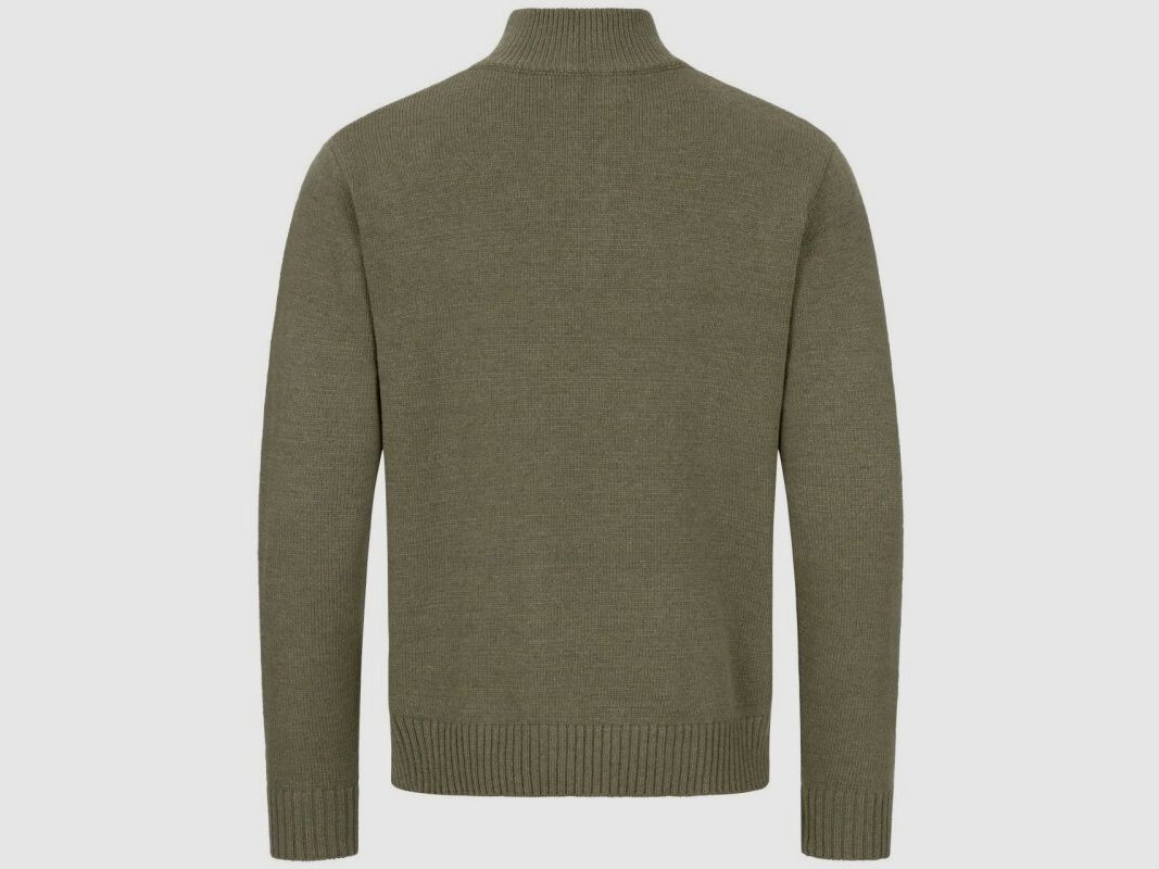 Blaser Herren Woll HZ Sweater dunkeloliv XXL