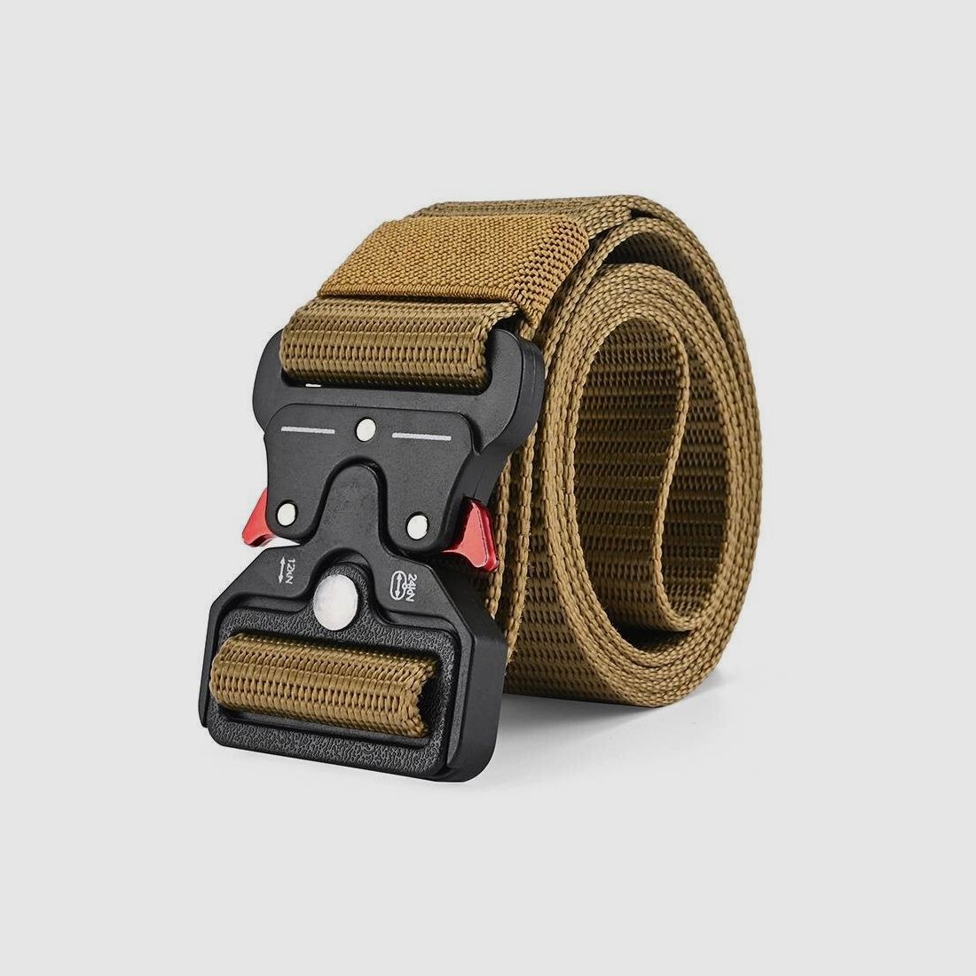 ExploreMate Tactical Belt - khaki/rot