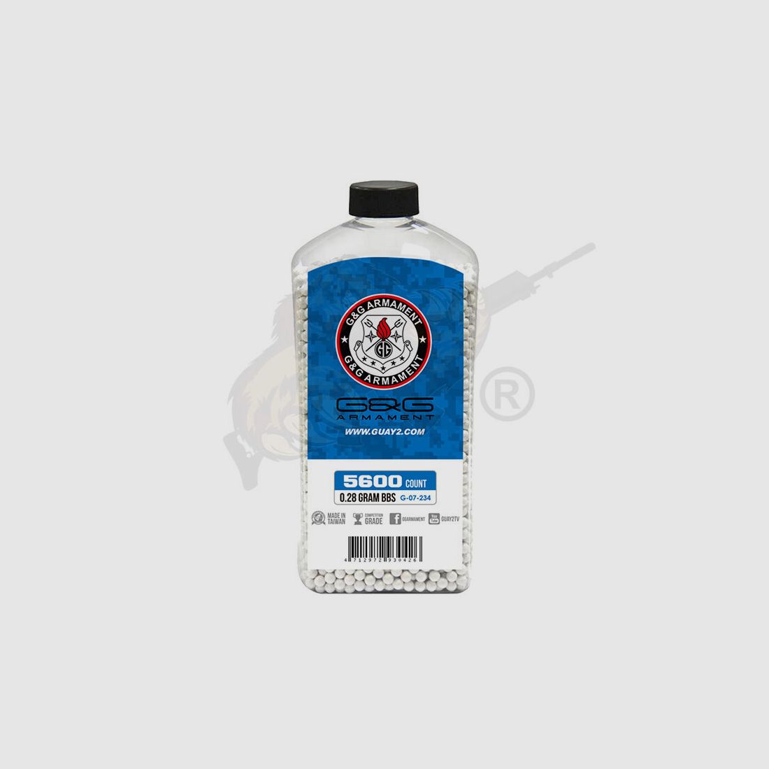 Perfect Airsoft BB`s 0.28g (5.600 Stück) diameter 5,95mm - Weiß