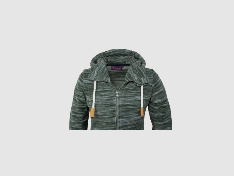 Fleece Hoody Ladies Fashion - lang, modischer Kordelzug