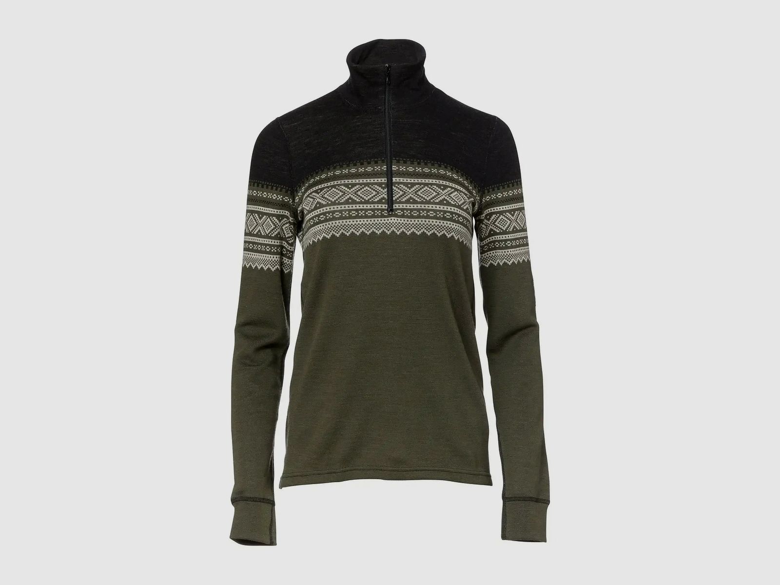 aclima Aclima Pullover DesignWool Marius Mock Neck Zip nordmarka Women - M