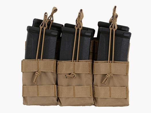 Triple Stacker M4/M16/AR-15 Mag Pouch - COYOTE  [8FIELDS]