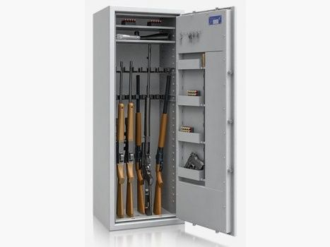 Gun cabinet for 9 long guns Class 1