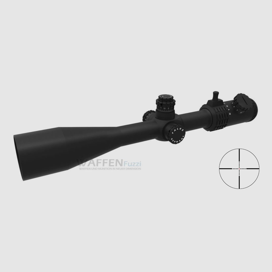 Falke 8,5-25x50 TAC beleuchtetes MilDot rot/grün