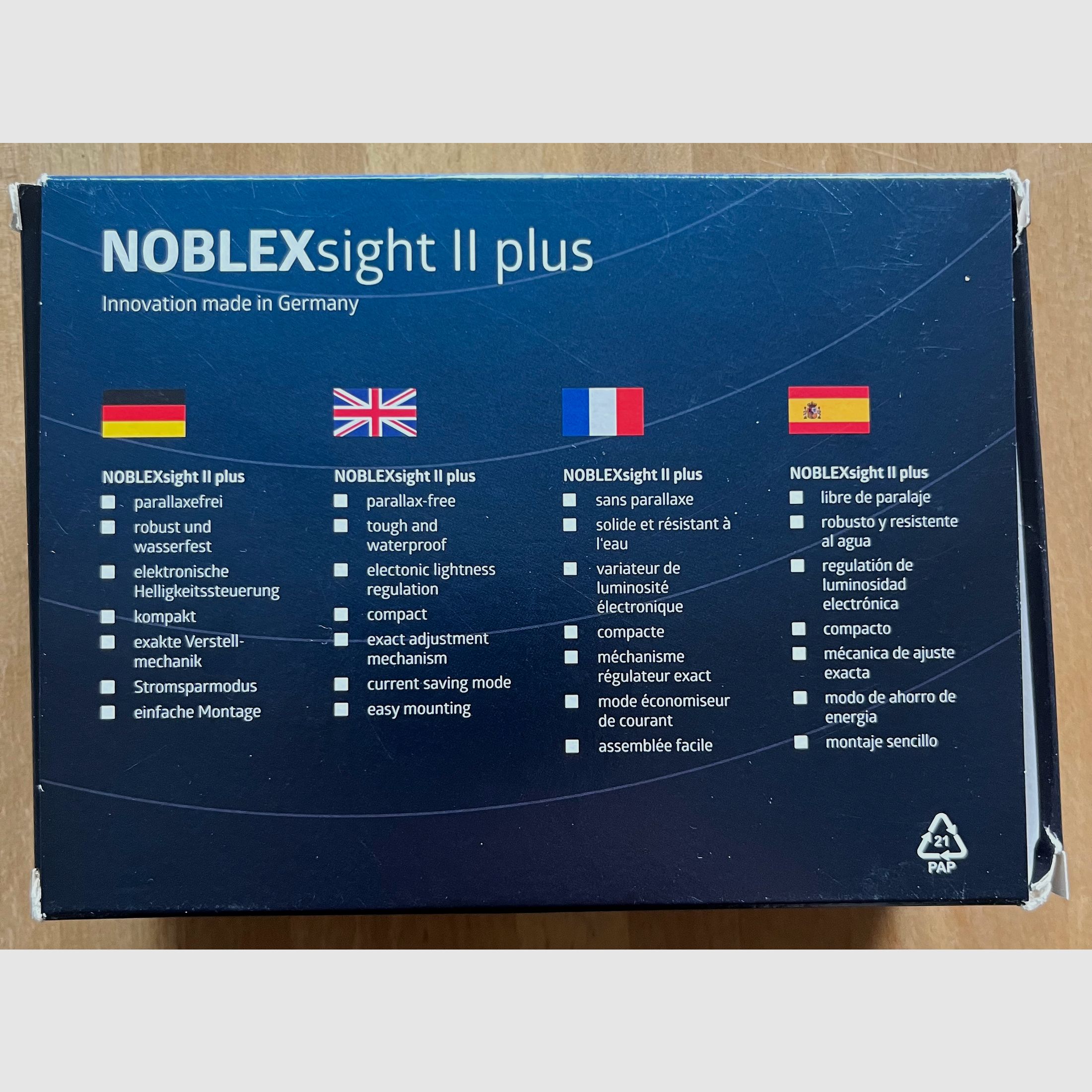 Noblex Sight II plus like new