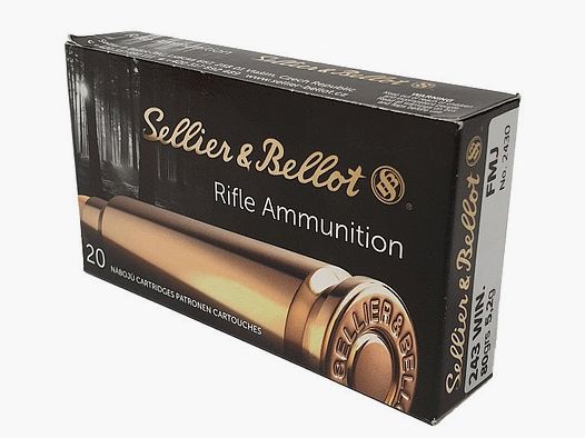 S&B Patronen - Kal. 243 Win. FMJ