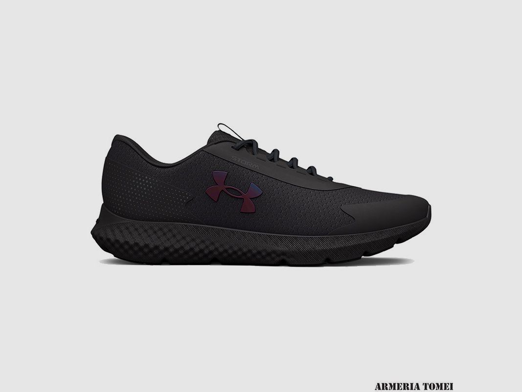 UNDER ARMOUR – UOMO – CHARGED ROGUE 3 STORM Black – 001, immagine 1 di 5