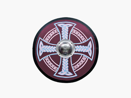 Escudo vikingo con cruz celta