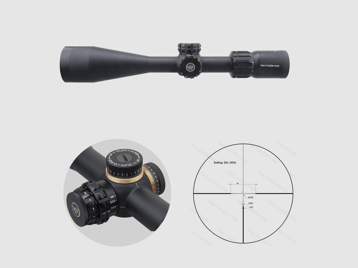 Vector Optics SCOL-44 Paragon 4-20×50