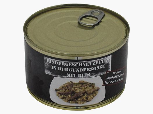 MFH MFH Rindergeschnetzeltes mit Reis Vollkonserve 400 g