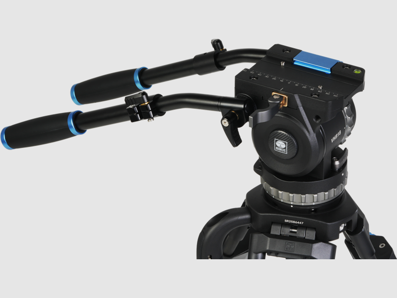 Sirui Twin-Leg Video Tripod 100mm Half-Bowl + VHS18 Professional Fluid Head, Bild 3 von 3