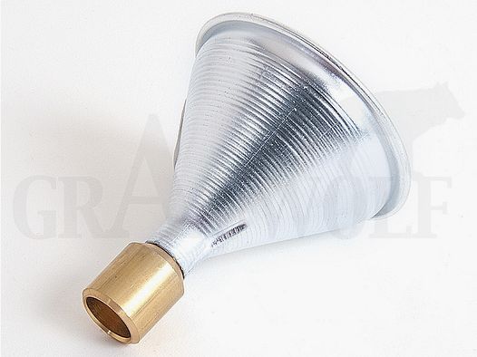 Satern Embudo de Polvo de Aluminio con Salida de Latón Calibre .338 Antiestático
