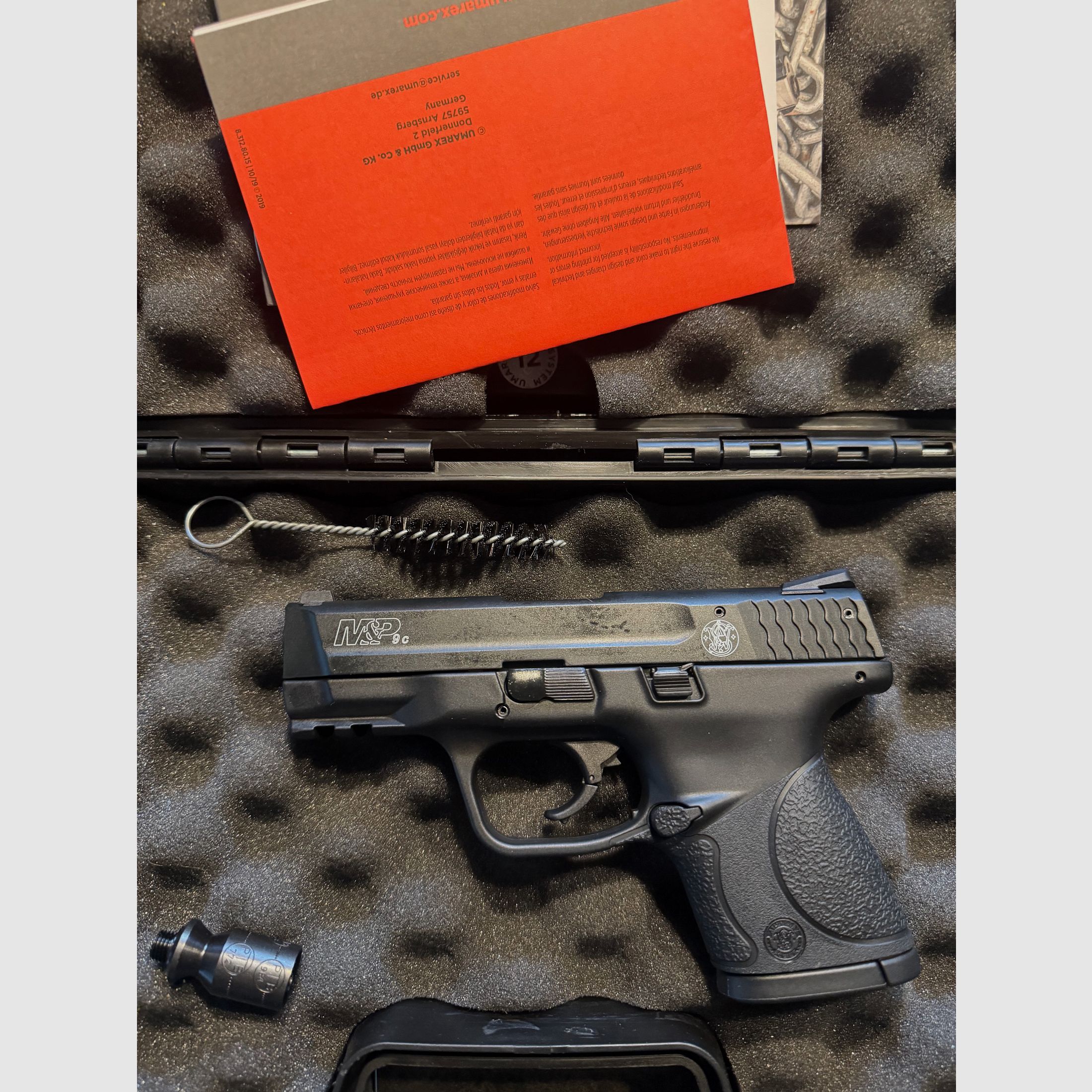 Smith&Wesson MP9c BLK 9mm P.A.K. 12R/15R