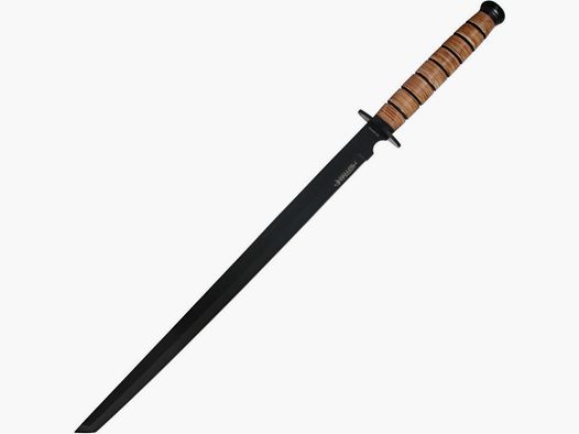 Épée de ninja avec enroulement en cuir