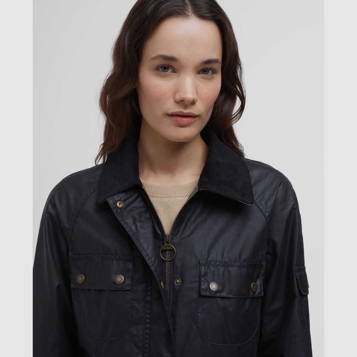 BARBOUR Wachsjacke Arlo Utility Royal Navy/Ancient Tartan