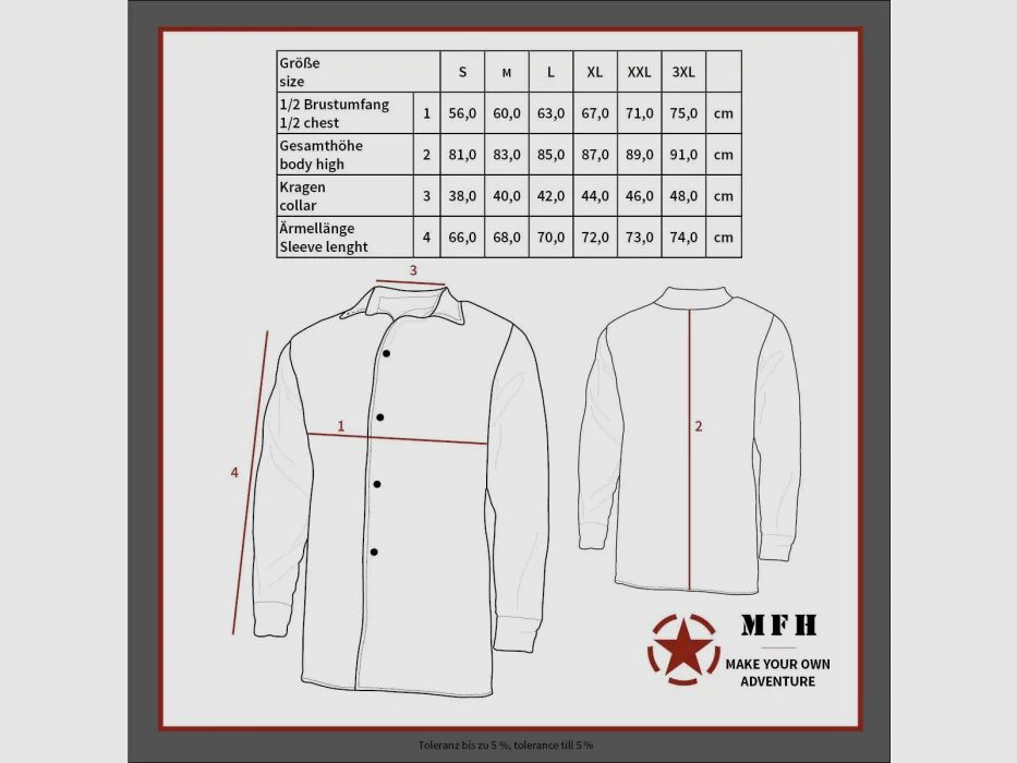 Camicia da boscaiolo, qualità pesante, a quadri blu / nera, taglia XXL