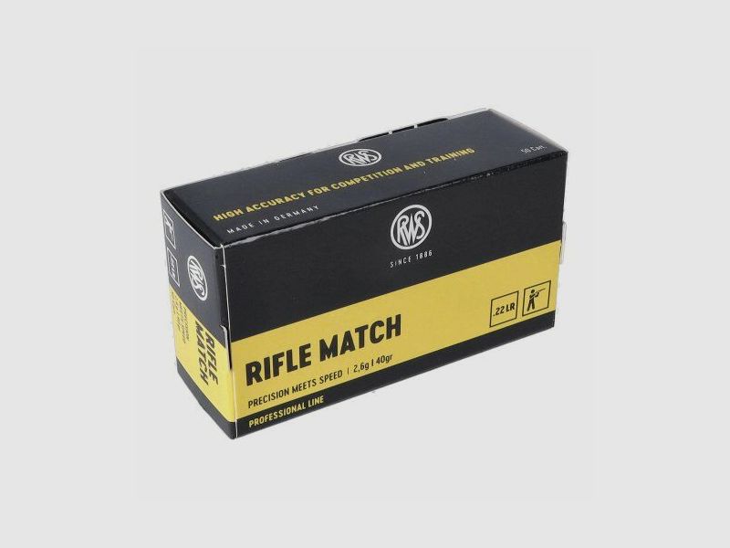 RWS Rifle Match 40gr .22lr, image 1 sur 2