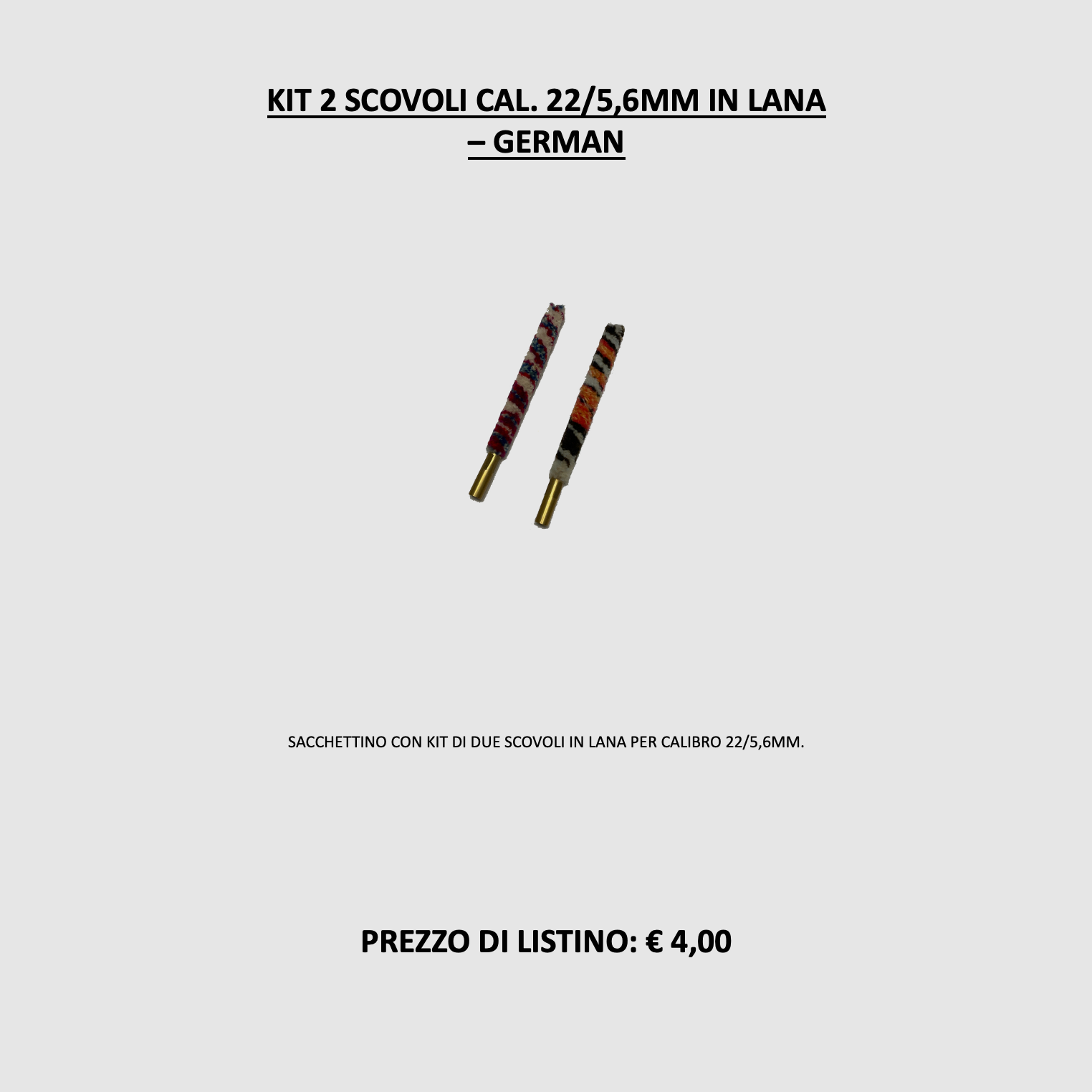 DUITS – SET VAN 2 REINIGINGSBORSTELS KALIBER 22/5,6MM, afbeelding 2 van 2