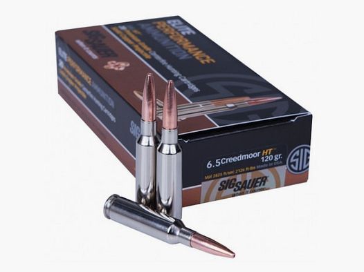 SIG SAUER 6,5 Creedmoor HT, 120gr Elite Series Copper Hunting, 20 cartucce