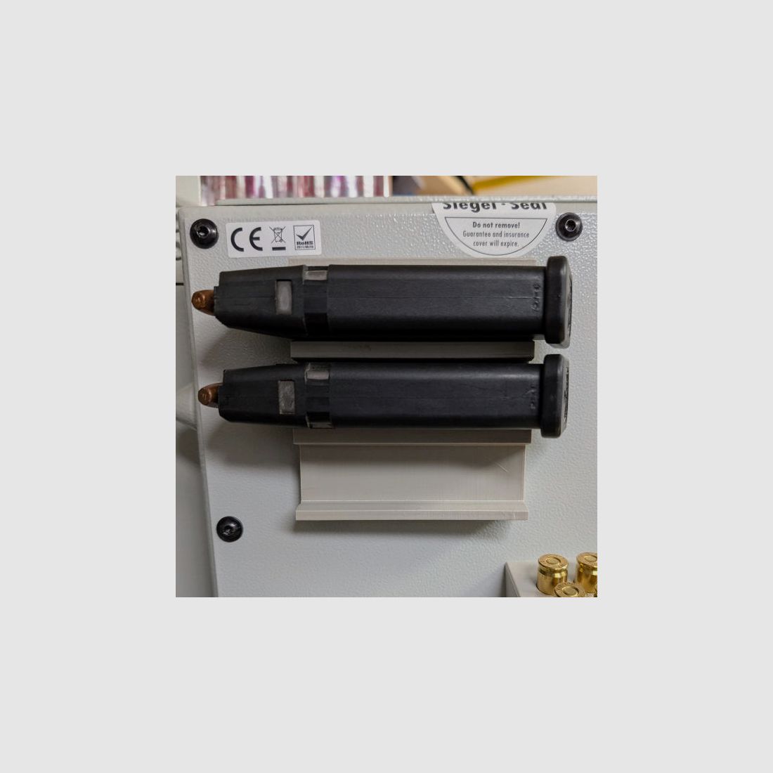 Magnetic magazine holder for 23mm wide magazines for gun cabinets - UltraCompact - accessories for the gun cabinet